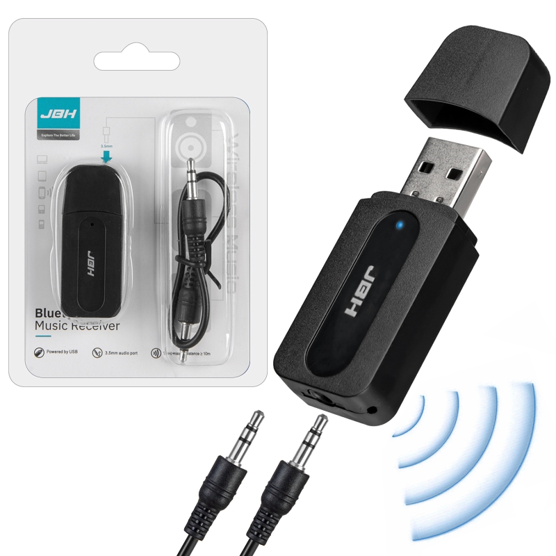 Блютуз ресивер AUX BT-04 JBH (500шт/кор)