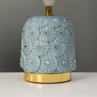 Лампа настольная "Букет" 1х40Вт Е14 голубой 14,5х14,5х30см МОДЕЛЬ: