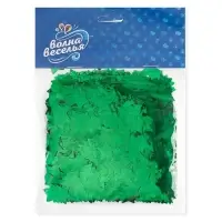 Конфетти &laquo;Звезда&raquo;, зелёные, металлик, 1.5 см, 50 г