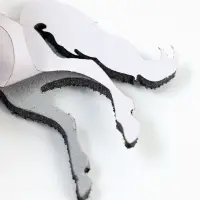 Декор "Лошадки" на клеевой основе, цвет графит, набор 6 шт.