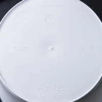 Кашпо для цветов со вставкой &laquo;Арте&raquo;, 5 л, цвет бело-чёрный