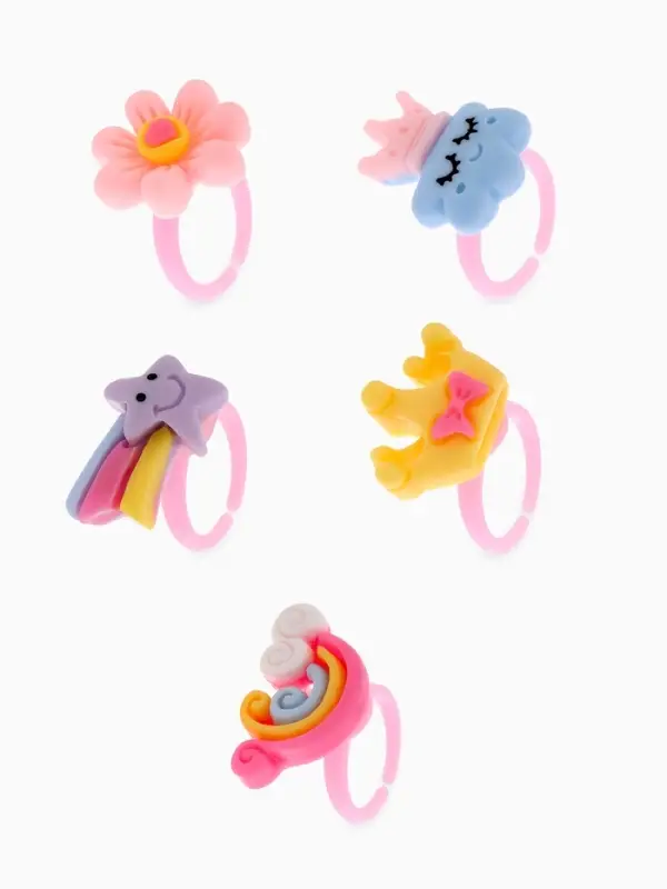 Кольцо Выбражулька &laquo;Волшебство&raquo;, фасовка 100 шт., форма МИКС, цветное, безразмерное