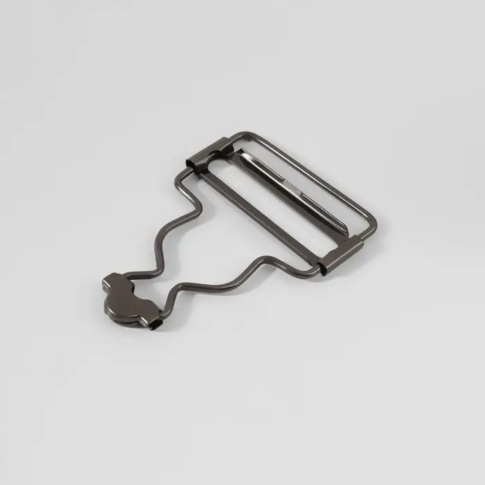 Застёжка для комбинезона, 37 мм, 10 шт., цвет чёрный никель