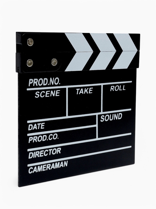 Кинохлопушка режиссёра, черная, 20 х 20 см