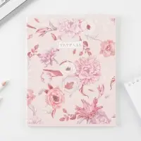 Тетрадь в клетку, 48 л., А5, на скрепке, блок №1 &laquo;Нежная ботаника&raquo; МИКС