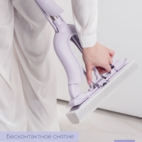 Швабра со складным отжимом PVA Future Alp &laquo;Edelweiss&raquo;, насадка &laquo;Elastic&raquo;