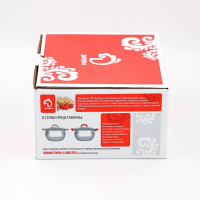 Кастрюля из нержавеющей стали Доляна &laquo;Вернер&raquo;, 2,5 л, d=18 см, с крышкой