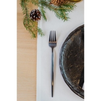 Столовые приборы из нержавеющей стали Magistro &laquo;Фолк&raquo;, 4 предмета, цвет чёрный