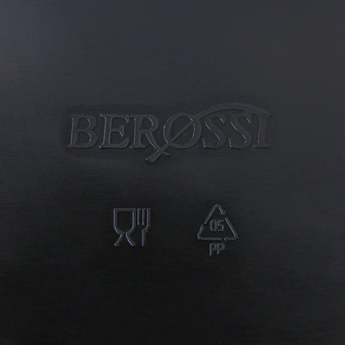 Поднос с ручками, 42,2&times;28,2&times;5,2 см &laquo;Рондо&raquo;, цвет черный