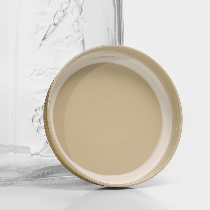 Банка для сыпучих продуктов стеклянная &laquo;Хоммейд&raquo;, 1 л, с крышкой