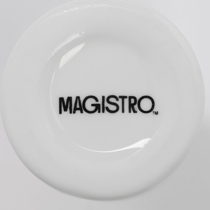 Подставка фарфоровая под зубочистки Magistro &laquo;Бланш&raquo;, d=5 см, цвет белый