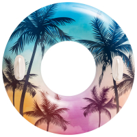 Круг для плавания &laquo;Узоры&raquo;, с ручками, d=97 см, от 9 лет, цвет МИКС, 58263NP INTEX