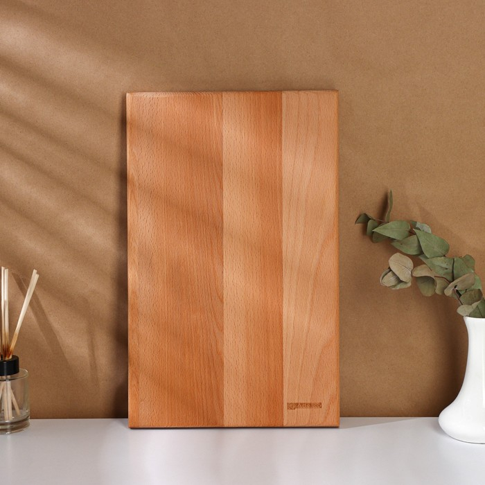 Доскa рaзделочнaя Премиум &laquo;Профессионaльнaя&raquo;, 40&times;25&times;2,5 см, бук