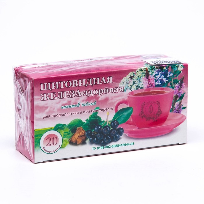 Травяной сбор &laquo;Щитовидная железа здоровая&raquo;, 20 фильтр-пакетов