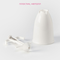 Форма для пончиков Доляна, 10&times;19 см, цвет белый