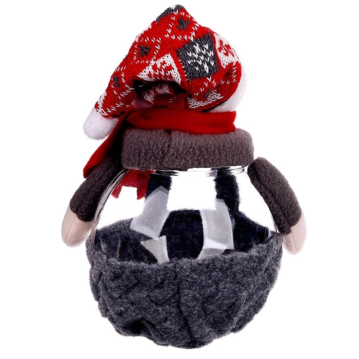 Конфетница &laquo;Новый год&raquo;, баночка, виды МИКС