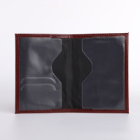 Обложка для паспорта, цвет бордовый