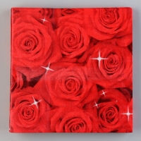 Салфетки бумажные &laquo;Букет роз&raquo;, 33х33 см, набор 20 шт.