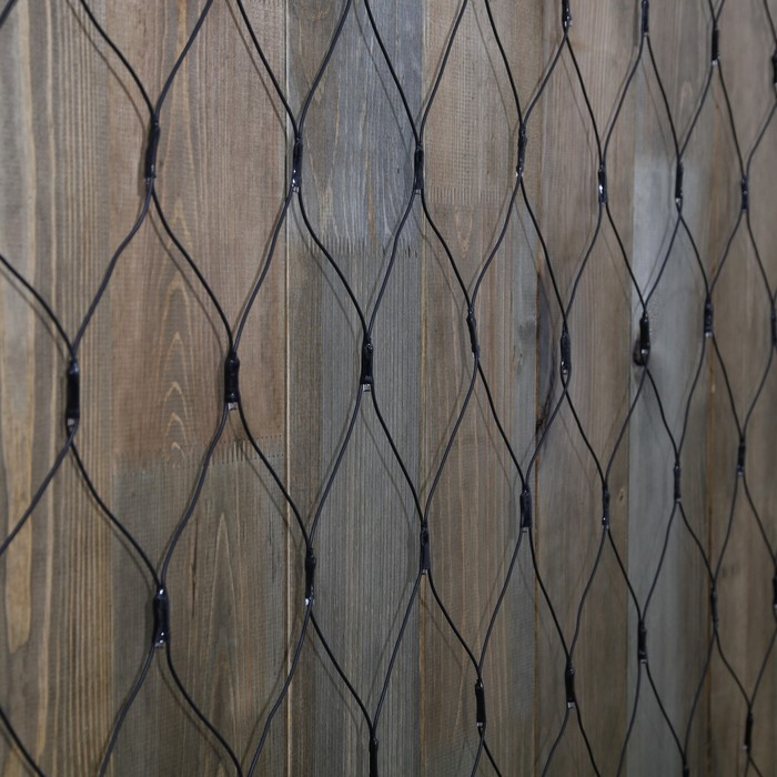 Гирлянда &laquo;Сеть&raquo; 2 &times; 3 м, IP44, УМС, тёмная нить, 384 LED, свечение белое, 220 В