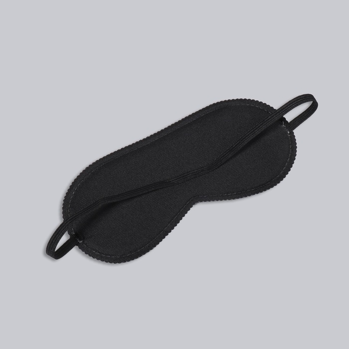 Маска для сна &laquo;Good vibes&raquo;, 19 &times; 8,5 см, резинка одинарная, цвет белый/жёлтый