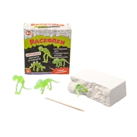 Настольная игра &laquo;Раскопки. Набор юного палеонтолога&raquo;, 3 фигурки динозавров