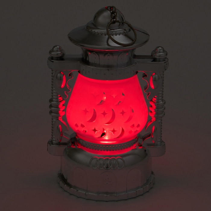 Фонарь кемпинговый "Керосинка", 3 Вт, 2 режима, 3 ААА, 15 х 8 х 8 см, серебряный