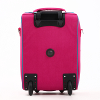 Чемодан малый 16", отдел на молнии, наружный карман, цвет розовый