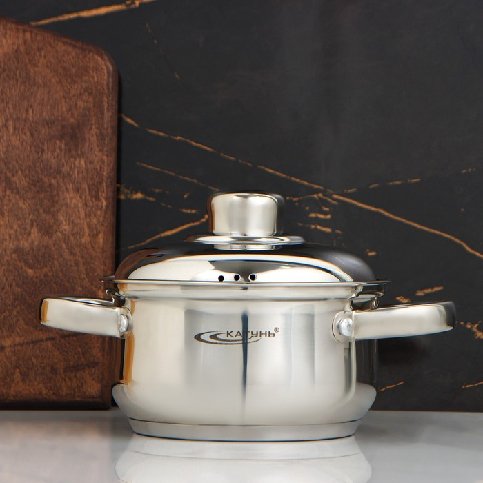 Кастрюля &laquo;Гретта&raquo;, 1 л, d=14 см, капсульное дно, индукция