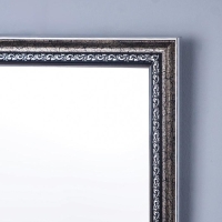 Зеркало &laquo;Макао&raquo;, настенное серебро, 45х70 см, рама пластик, 33 мм