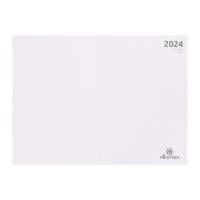 Ежедневник датированный 2024 года, А5, 176 листов, Attomex.Regent, обложка бумвинил, ляссе, блок 70 г/м2, коричневый