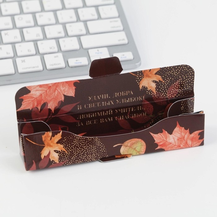 Ручка в подарочном футляре &laquo;Учителю: Учитель всегда прав!&raquo;, металл, синяя паста, 1.0 мм