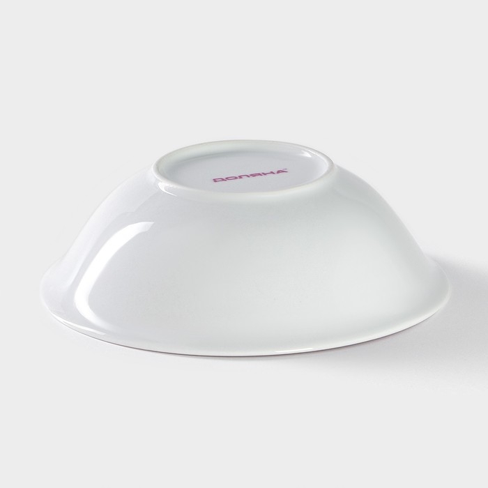 Тарелка керамическая глубокая Доляна &laquo;Совёнок и единорог&raquo;, 400 мл, d=15 см, цвет белый