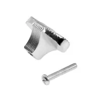 Ручка-кнопка CAPPIO, цинк, d=35 мм, цвет хром