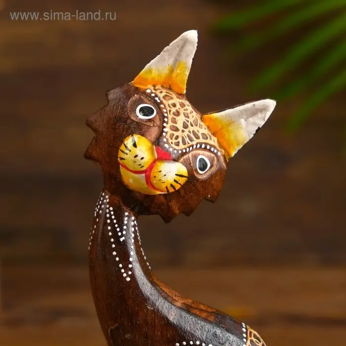 Сувенир дерево "Кошки" (набор 3 шт) 17х7х8 см