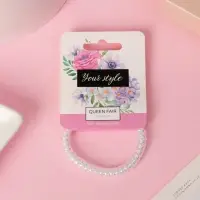 Резинка для волос "Пружинка" перламутр, 4,5 см