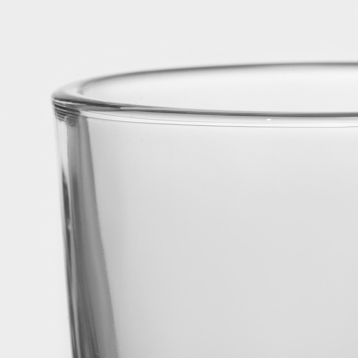 Кружки Paşabah&ccedil;e Basic, 340 мл, стекло, для чая и кофе, с ручкой, прозрачные, набор 2 шт