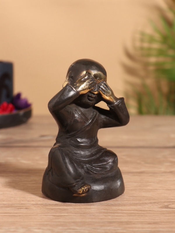 Сувенир бронза "Монах" 6х6х9 см
