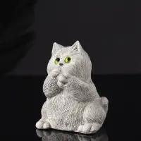 Набор статуэток "Три кота: ничего не вижу, не слышу, не говорю" 7 см, серый