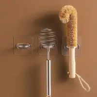 Держатель с клейкой поверхностью ТУНДРА, d=25 мм, 68&times;68 мм, прозрачный