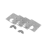 Ремкомплект для мебельной петли ТУНДРА, пластина 9х9 см, набор 4 шт