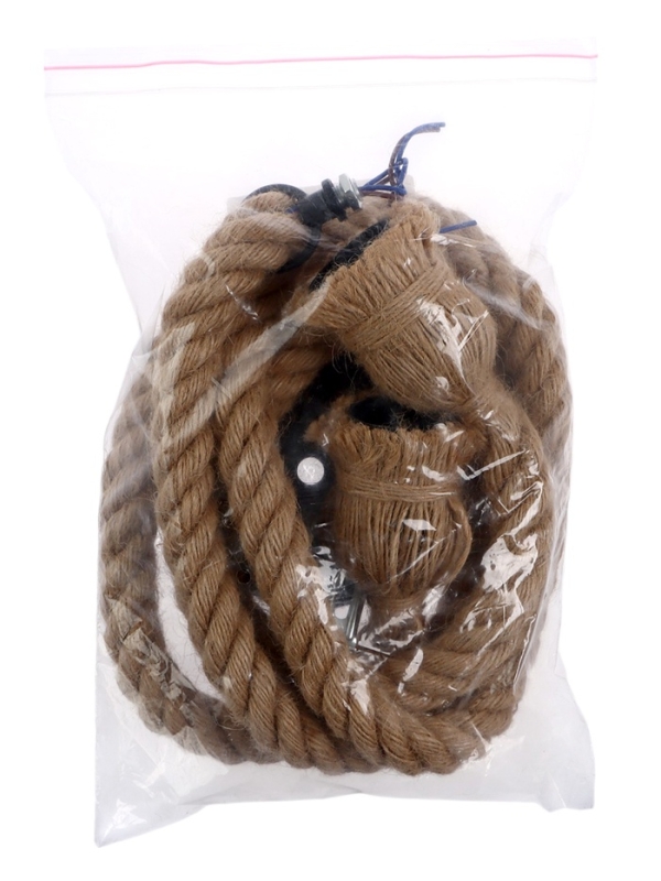 Патрон подвесной, Е27, двойной, 1м, 220В, материал джут