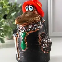 Копилка "Ворон" 18х12х13 см,