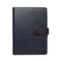 Органайзер на кольцах, C6, с хлястиком, 80л, линия, к/зам, Синий