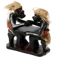 Сувенир &laquo;Аборигены и армреслинг&raquo;, 18&times;16&times;9 см, дерево