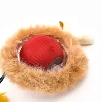 Интерактивная игрушка для кошек "Убегающий мех", красная