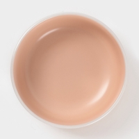 Салатник Доляна "Кремовое облако" 14,5 см, 14,5х6,5, цвет кремовый