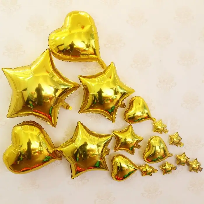Воздушный шар фольгированный 18" &laquo;Звезда&raquo;, золотой