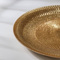 Блюдо &laquo;Глория&raquo;, d=21 см, цвет золотой