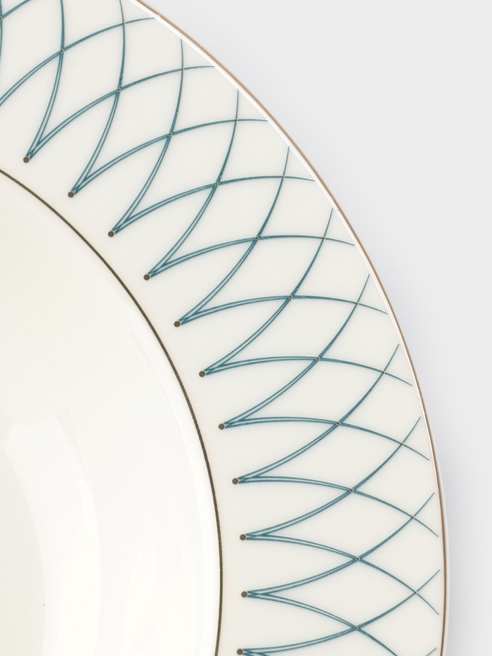 Тарелка глубокая WY Royal bird, d=21.5 см, фарфор