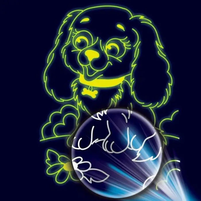 Лунная гравюра &laquo;Весёлая собачка&raquo; 14.8х21 см